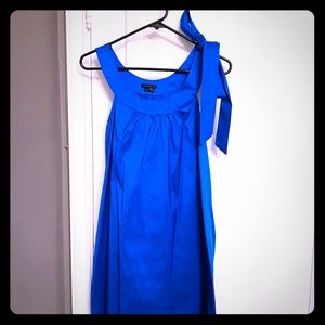 Theory turquoise tent cocktail dress